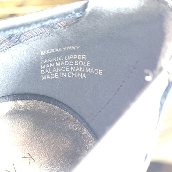 Karen Scott Womens Maralyn peep toe Navy Evening Heels Shoes women's size 8 - Picture 9 of 9